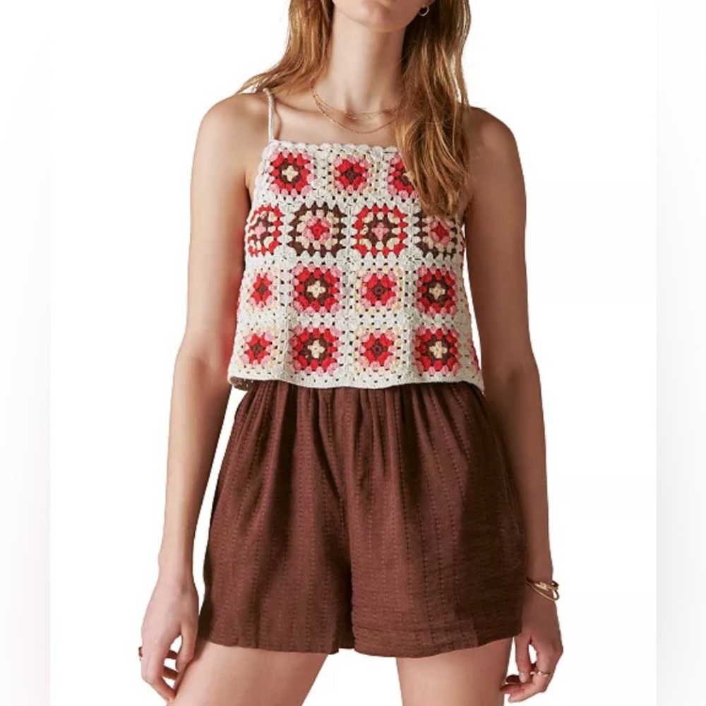 NWT LUCKY🍀BRAND Crochet-Bodice Romper Size XXL
